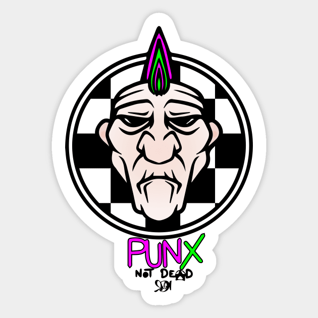 Punx Not Dead Sticker by RDandI